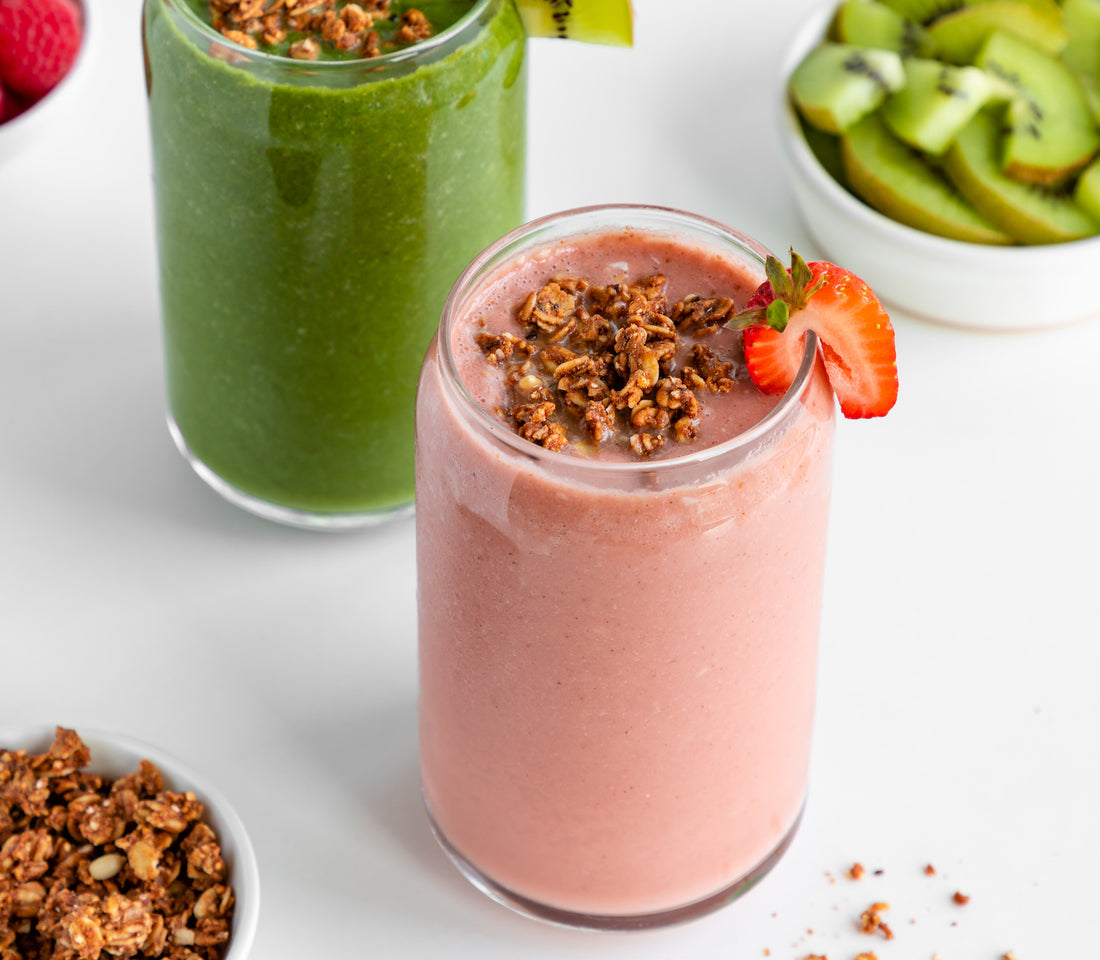 Our Strawberry Banana Smoothies and Vitamin C