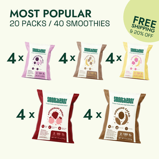 Most Popular (20 packs / 40 smoothies)