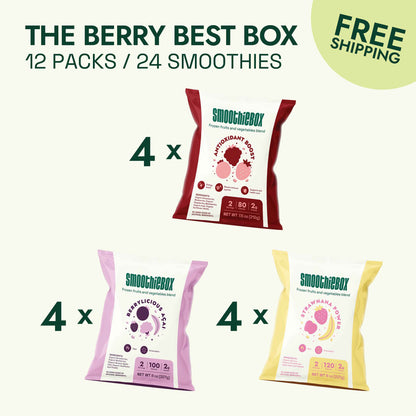 The Berry Best Box (12 packs / 24 smoothies)