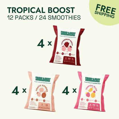 Tropical Boost Box (12 packs / 24 smoothies)