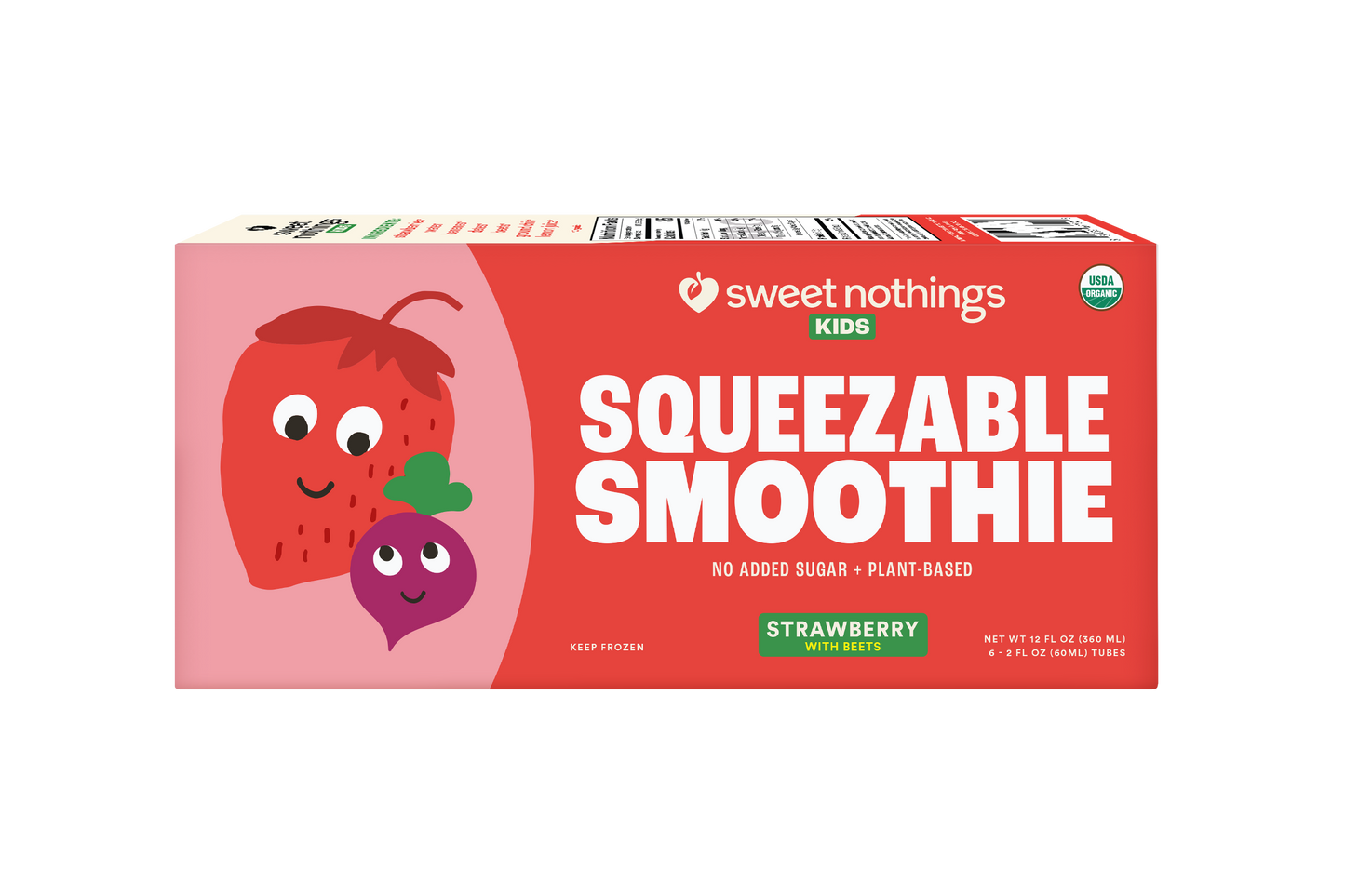 Sweet Nothings Strawberry Beet Squeezable Smoothies