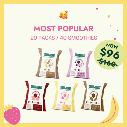 Most Popular (20 packs / 40 smoothies)