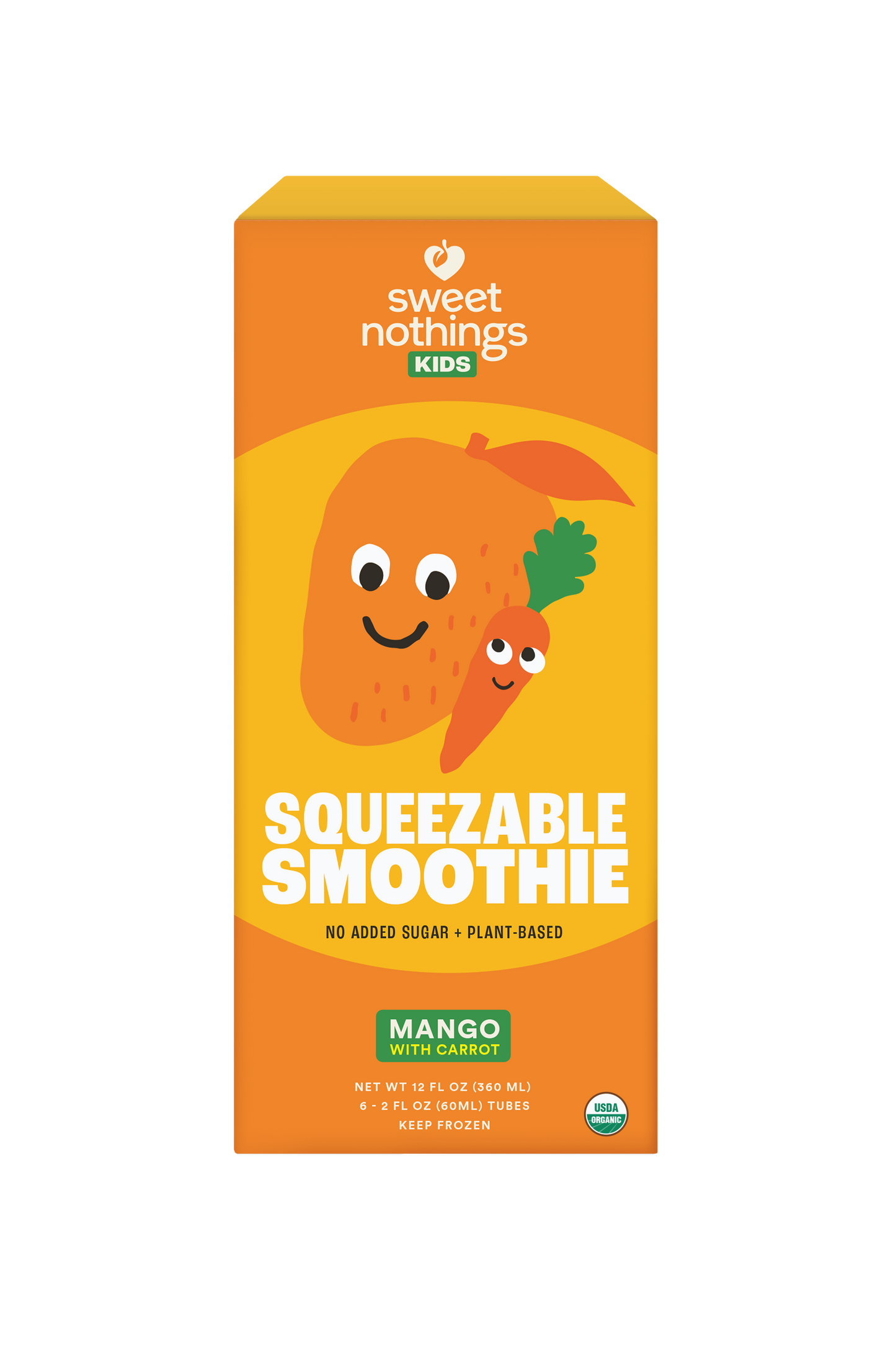 Sweet Nothings Mango Carrot Squeezable Smoothies